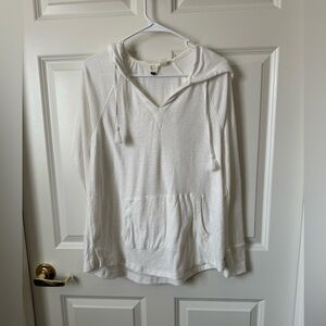 Roxy Destination Surf Pullover Hoody Snow White Size Small